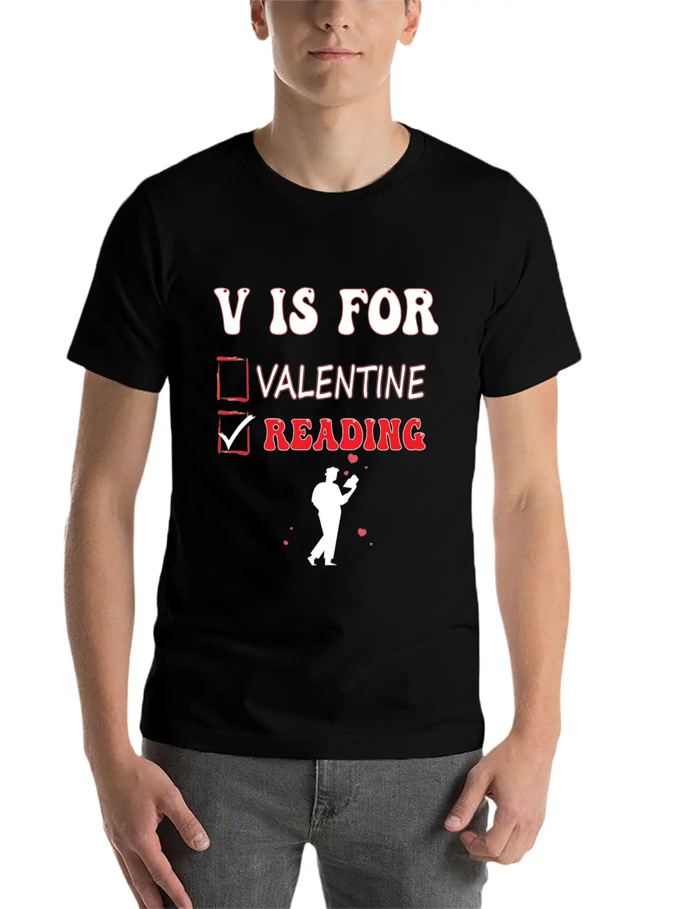 V Is For Reading Classic Cotton Tee – Unisex Comfort For Any Season