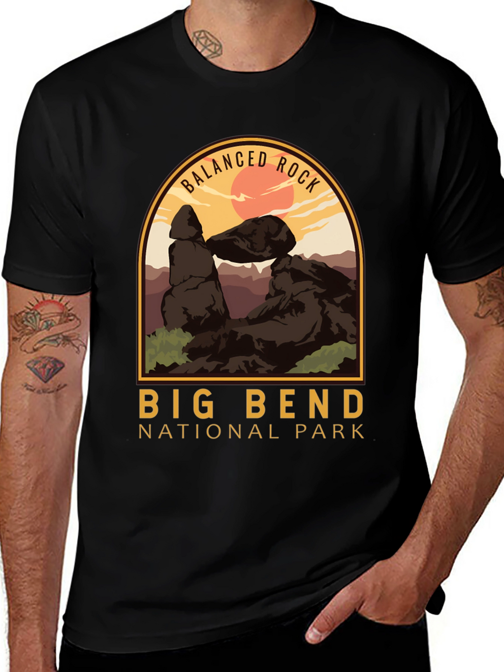 Big Bend National Park T-Shirt - Balanced Rock Design