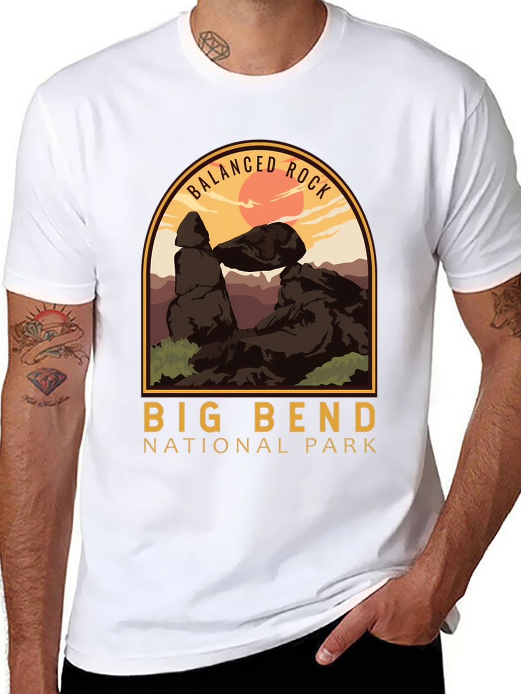 Big Bend National Park T-Shirt - Balanced Rock Design