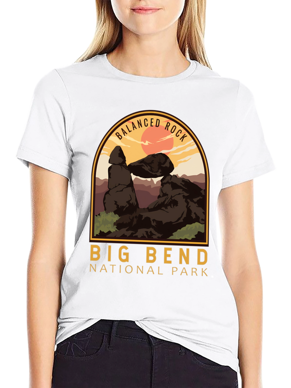 Big Bend National Park T-Shirt - Balanced Rock Design