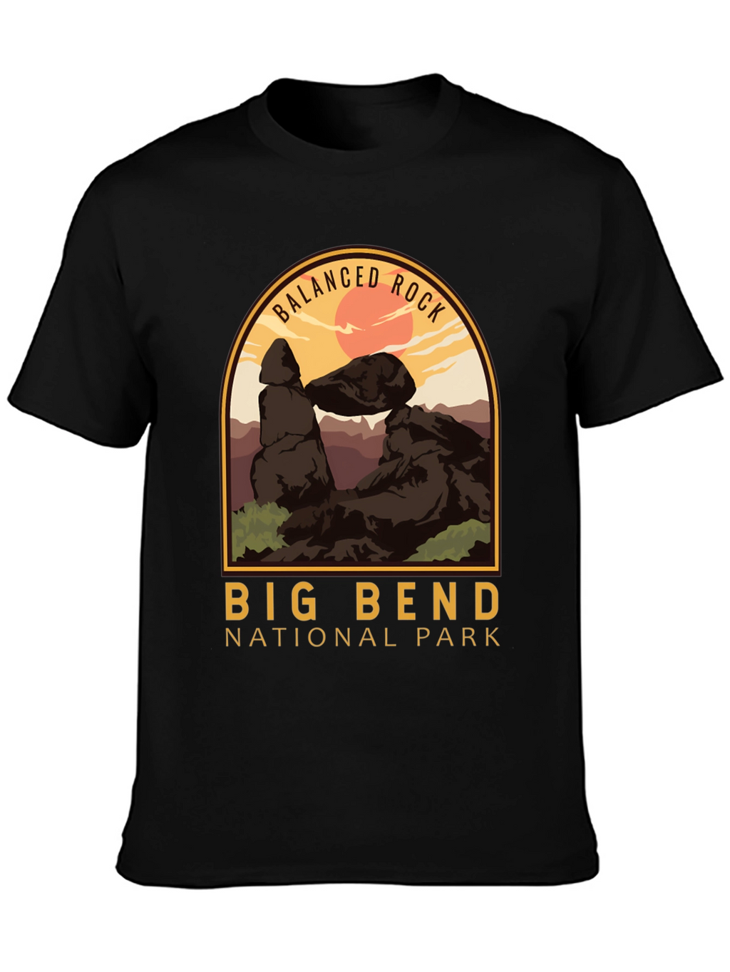 Big Bend National Park T-Shirt - Balanced Rock Design