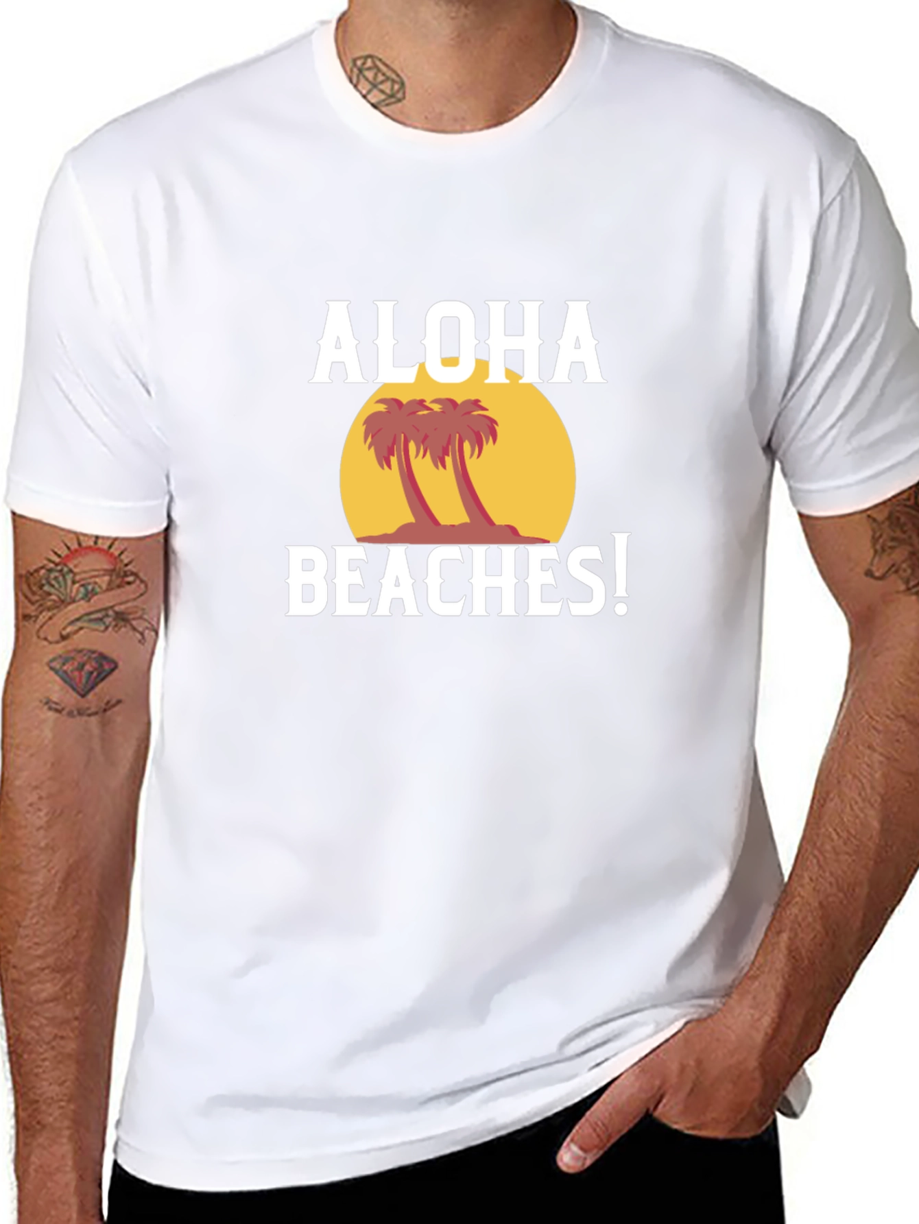 Aloha Beaches Graphic Tee - Tropical Summer Vibes!