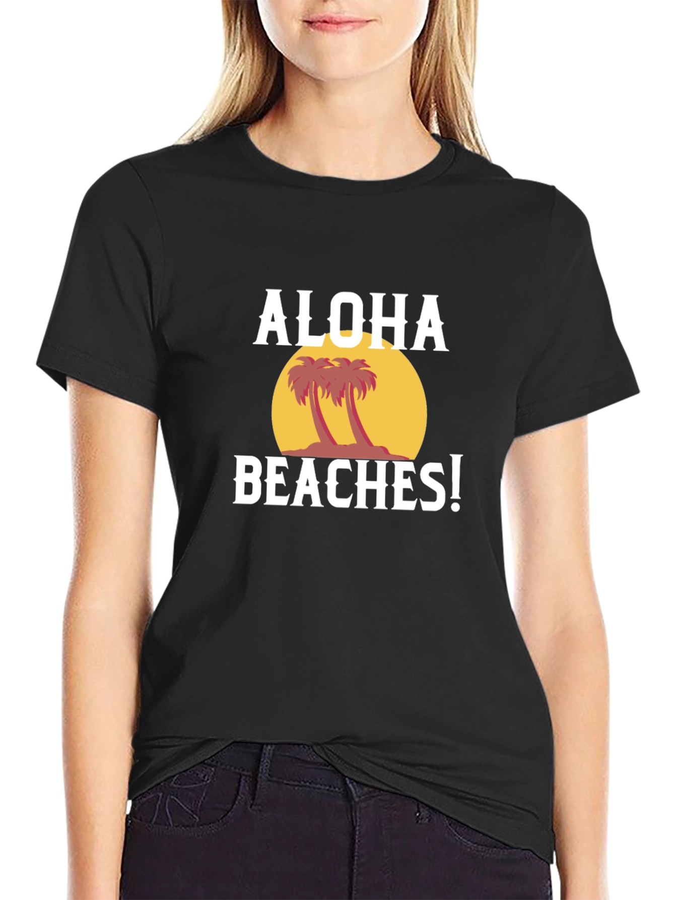 Aloha Beaches Graphic Tee - Tropical Summer Vibes!