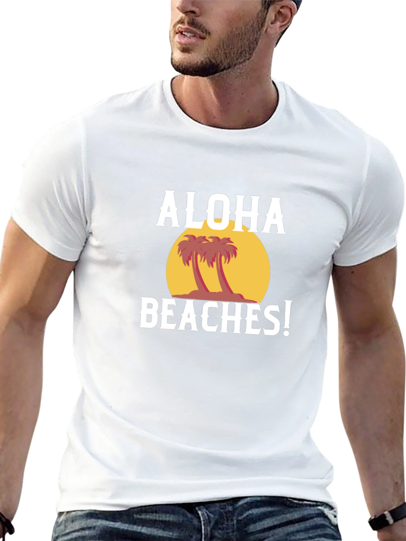 Aloha Beaches Graphic Tee - Tropical Summer Vibes!