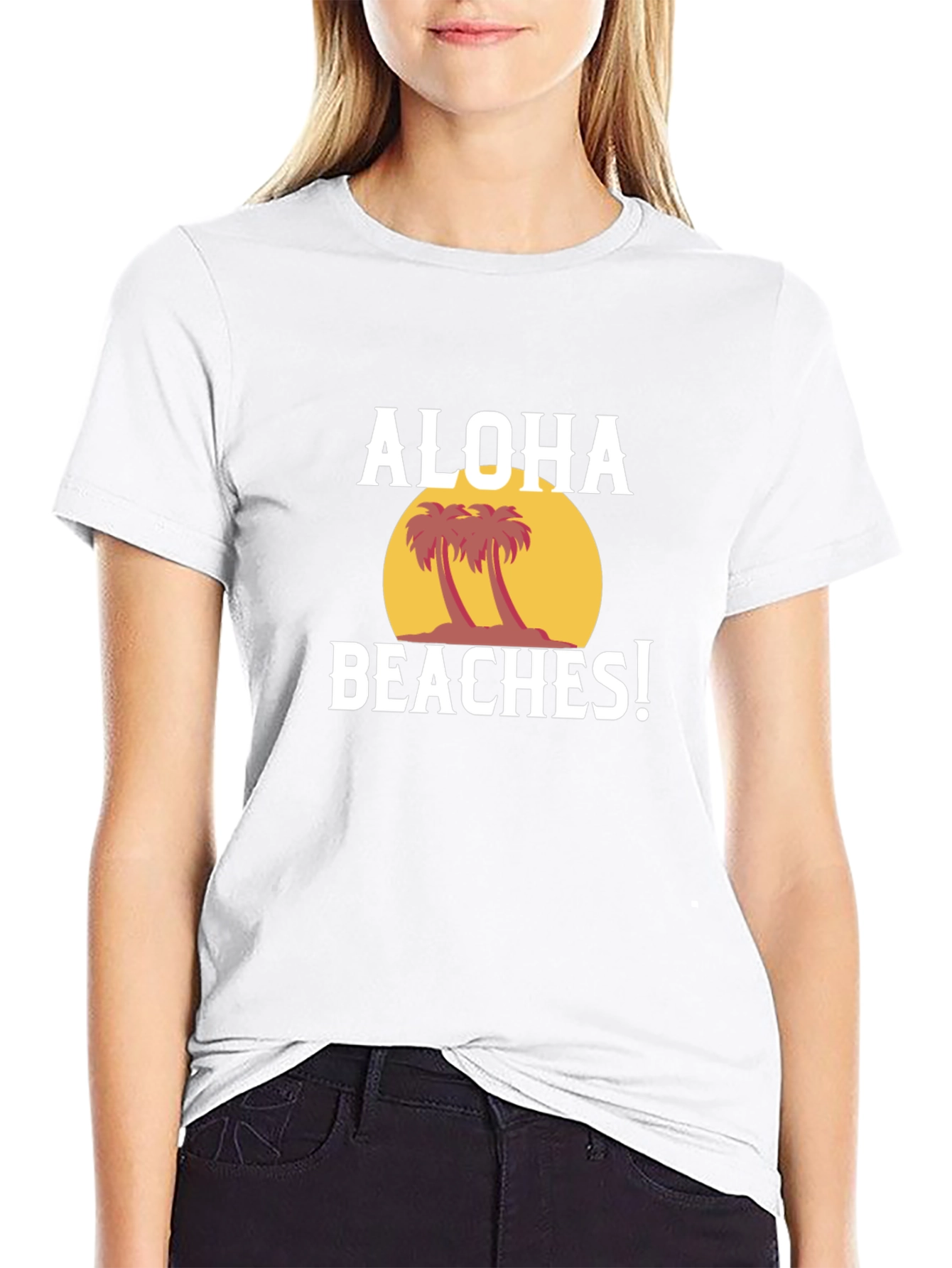 Aloha Beaches Graphic Tee - Tropical Summer Vibes!