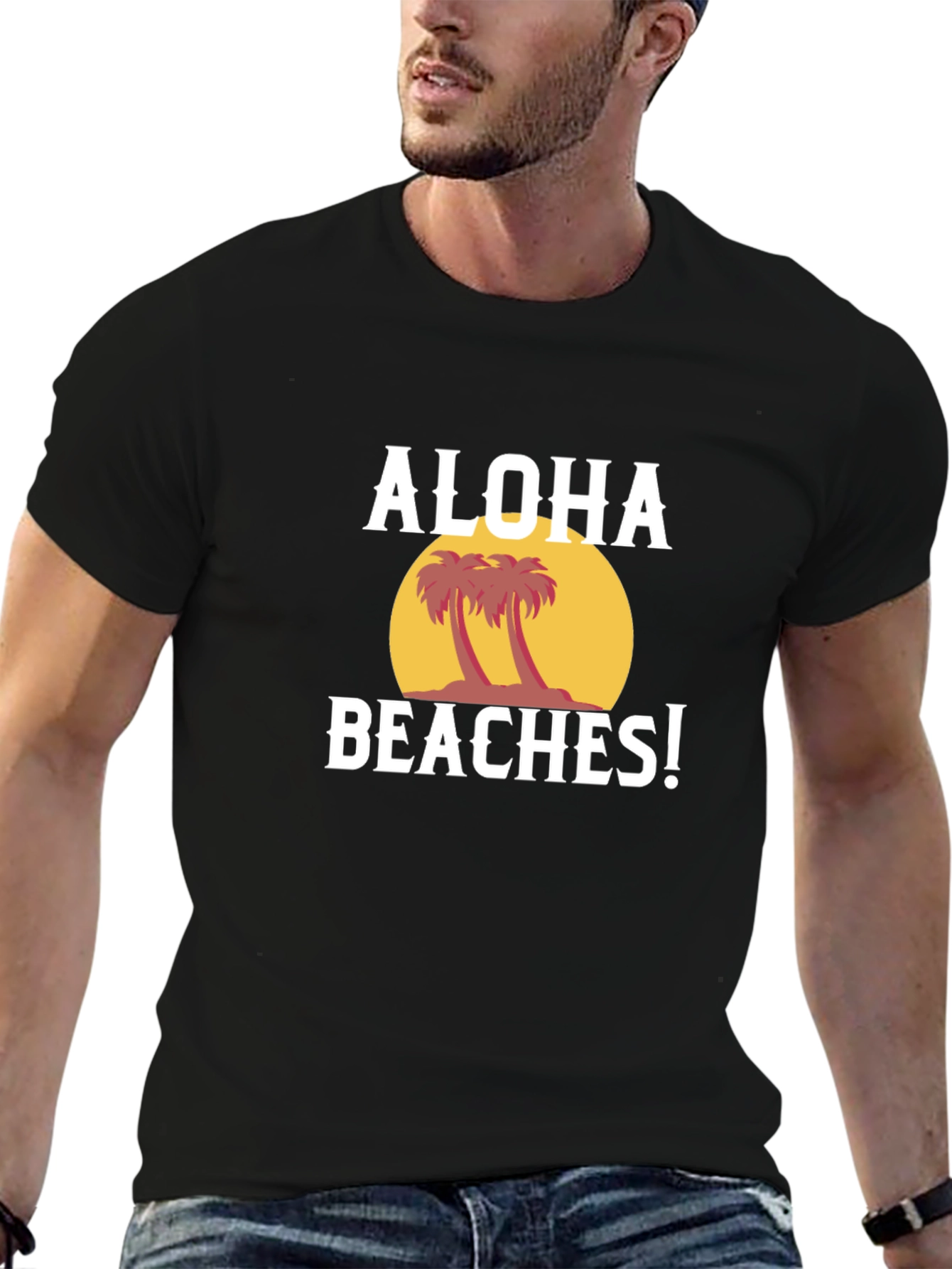 Aloha Beaches Graphic Tee - Tropical Summer Vibes!