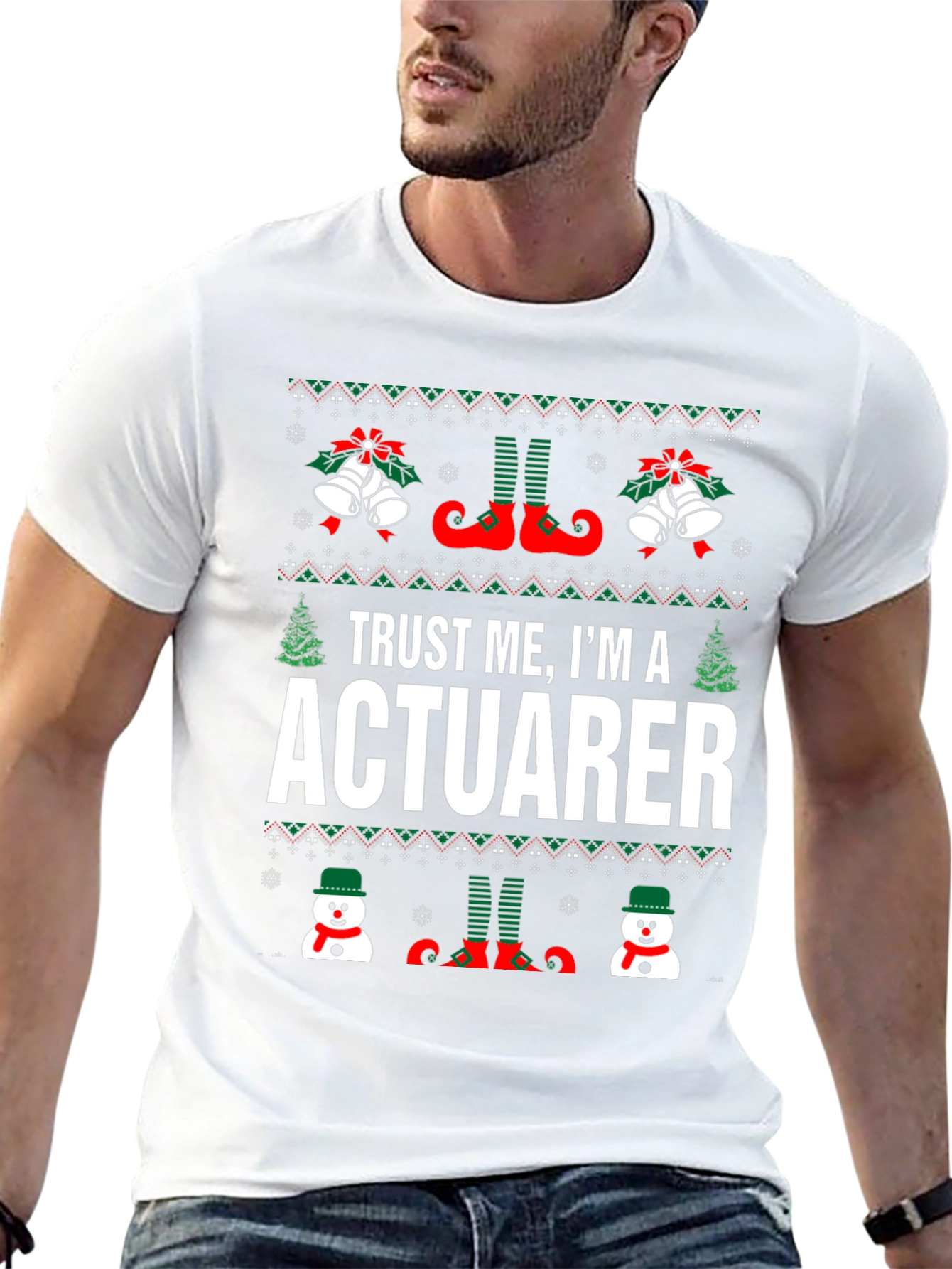 Trust Me Im A Actuarer T-Shirt Christmas Ugly Sweater