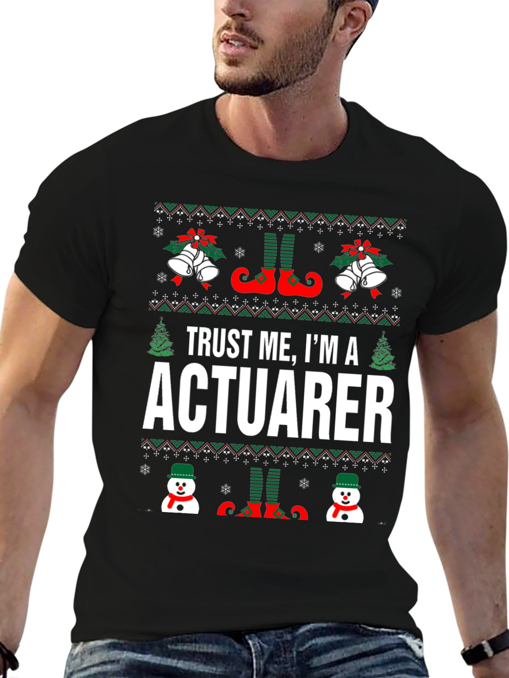 Trust Me Im A Actuarer T-Shirt Christmas Ugly Sweater