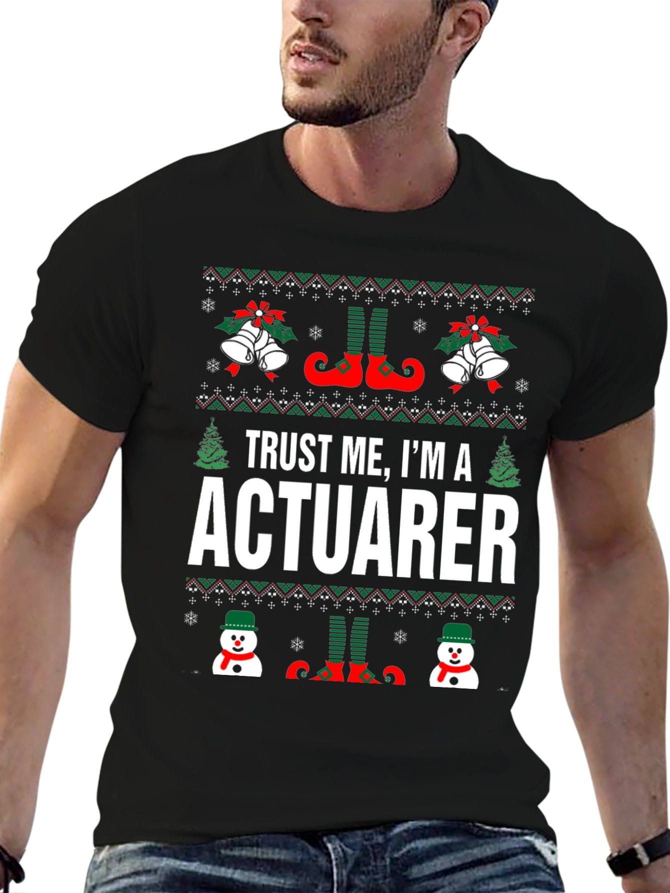 Trust Me Im A Actuarer T-Shirt Christmas Ugly Sweater