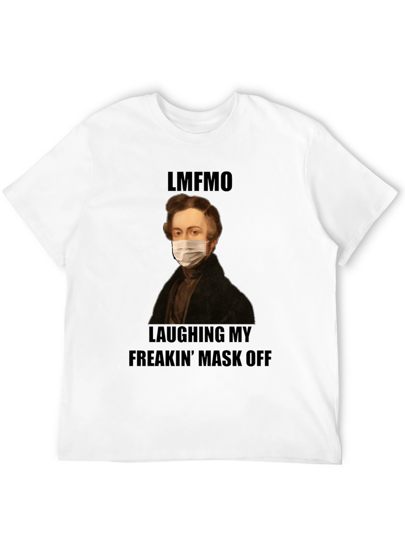 Funny LMFAO Masked Portrait T-Shirt