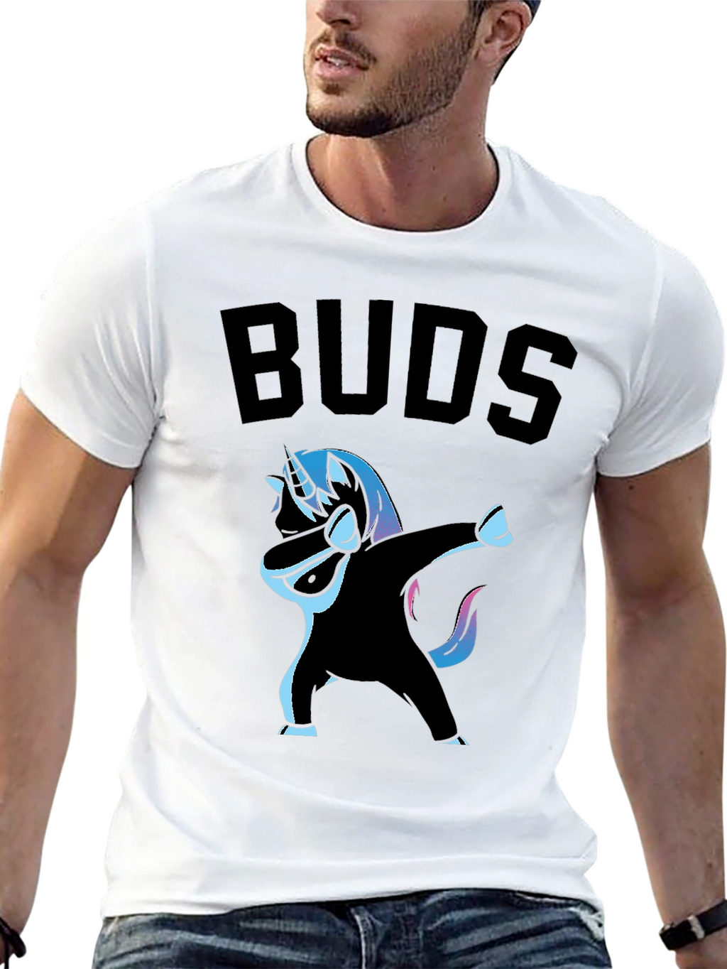 Unicorn Dabbing Buds Graphic T-Shirt