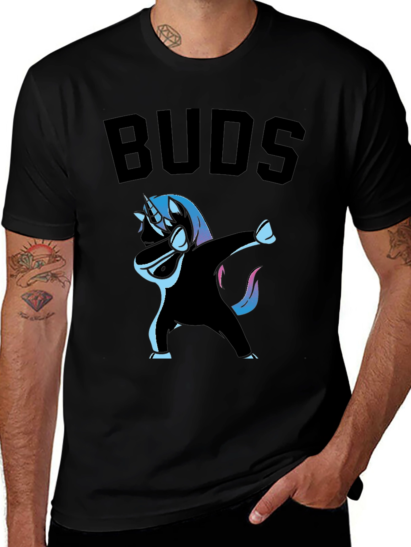 Unicorn Dabbing Buds Graphic T-Shirt