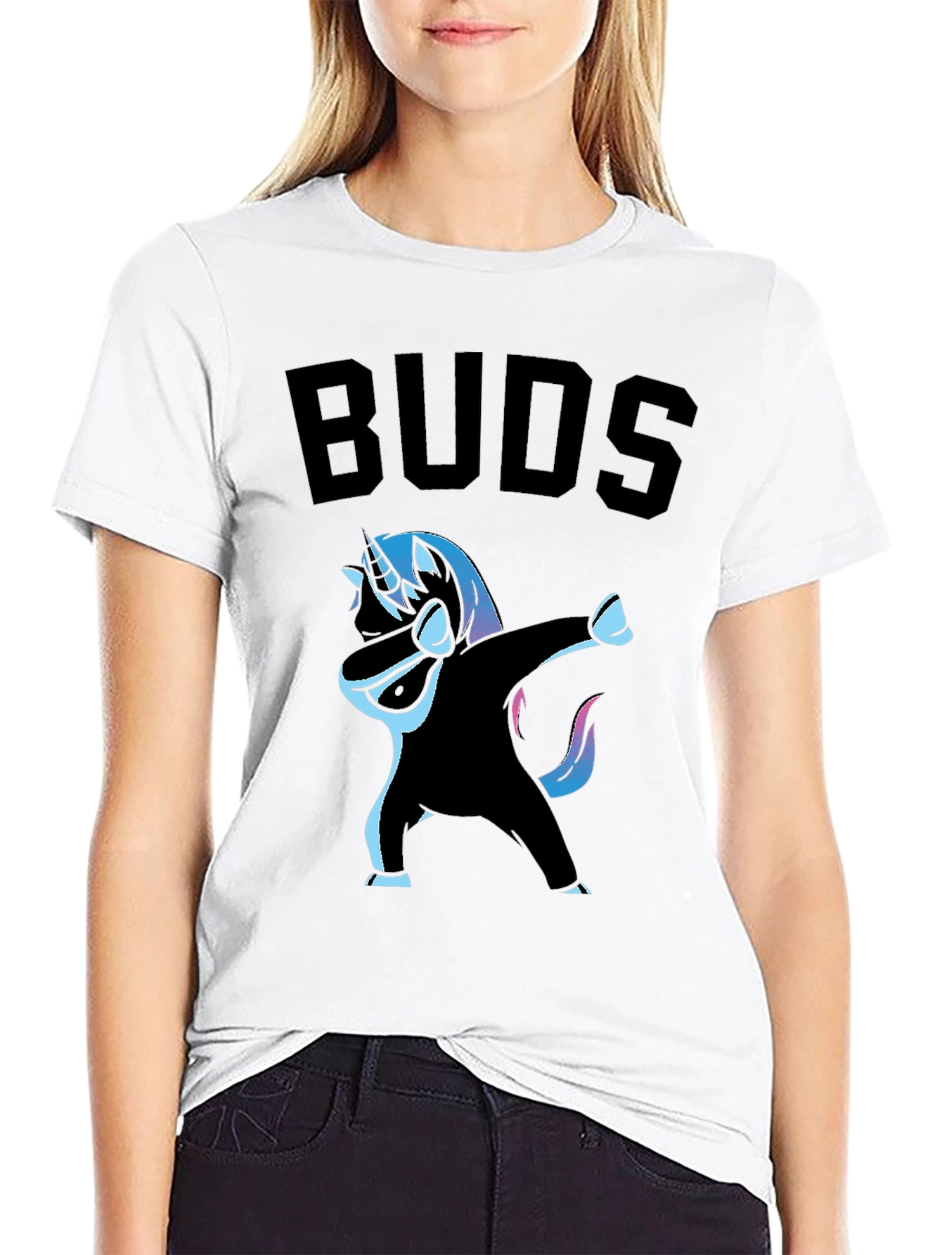 Unicorn Dabbing Buds Graphic T-Shirt