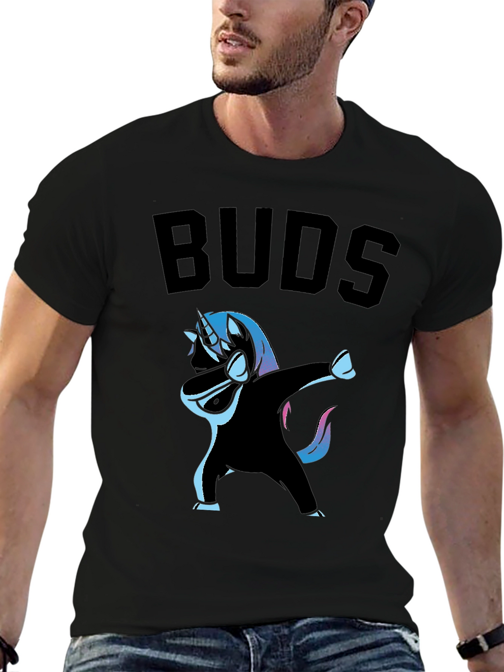 Unicorn Dabbing Buds Graphic T-Shirt