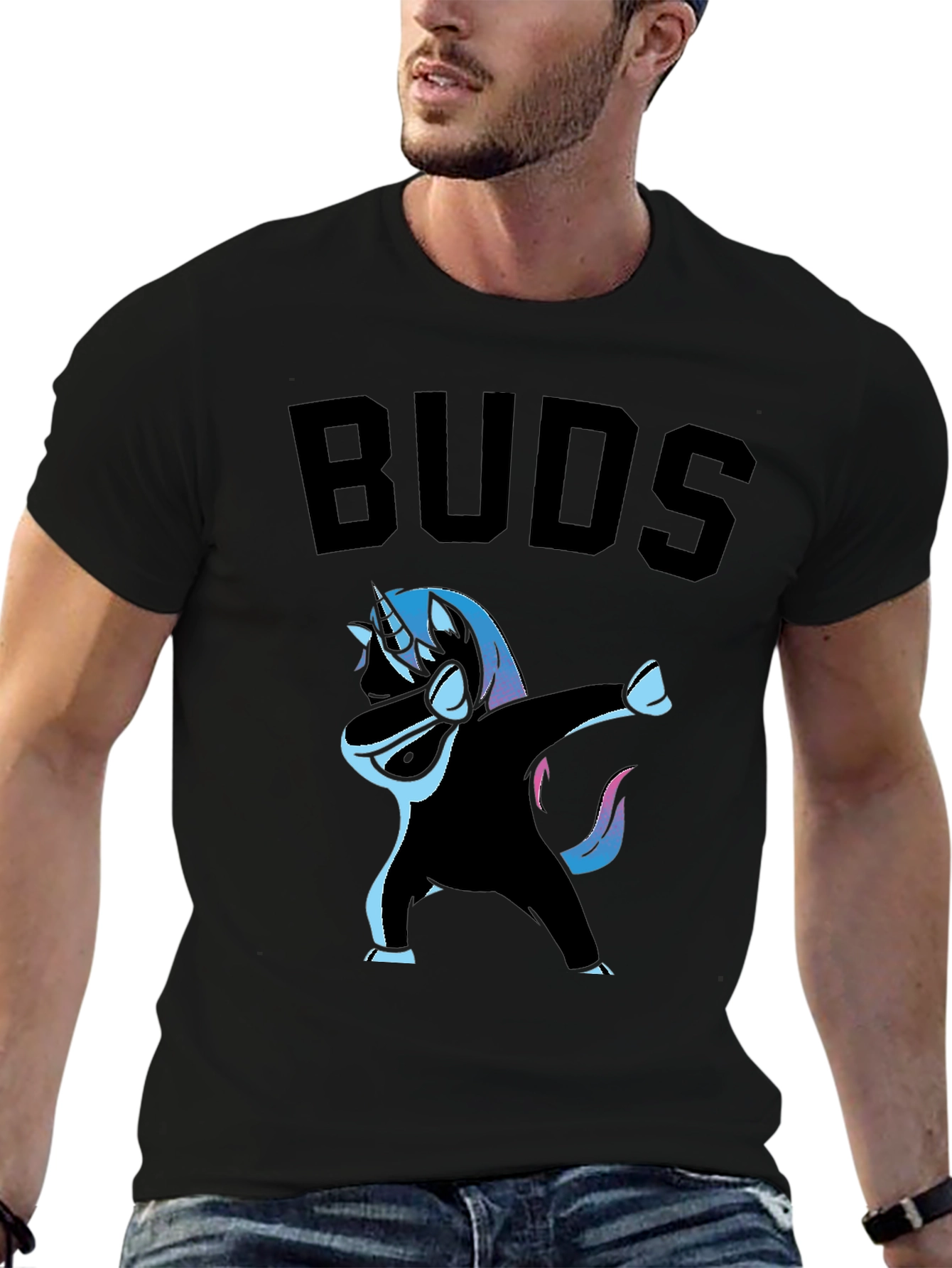 Unicorn Dabbing Buds Graphic T-Shirt
