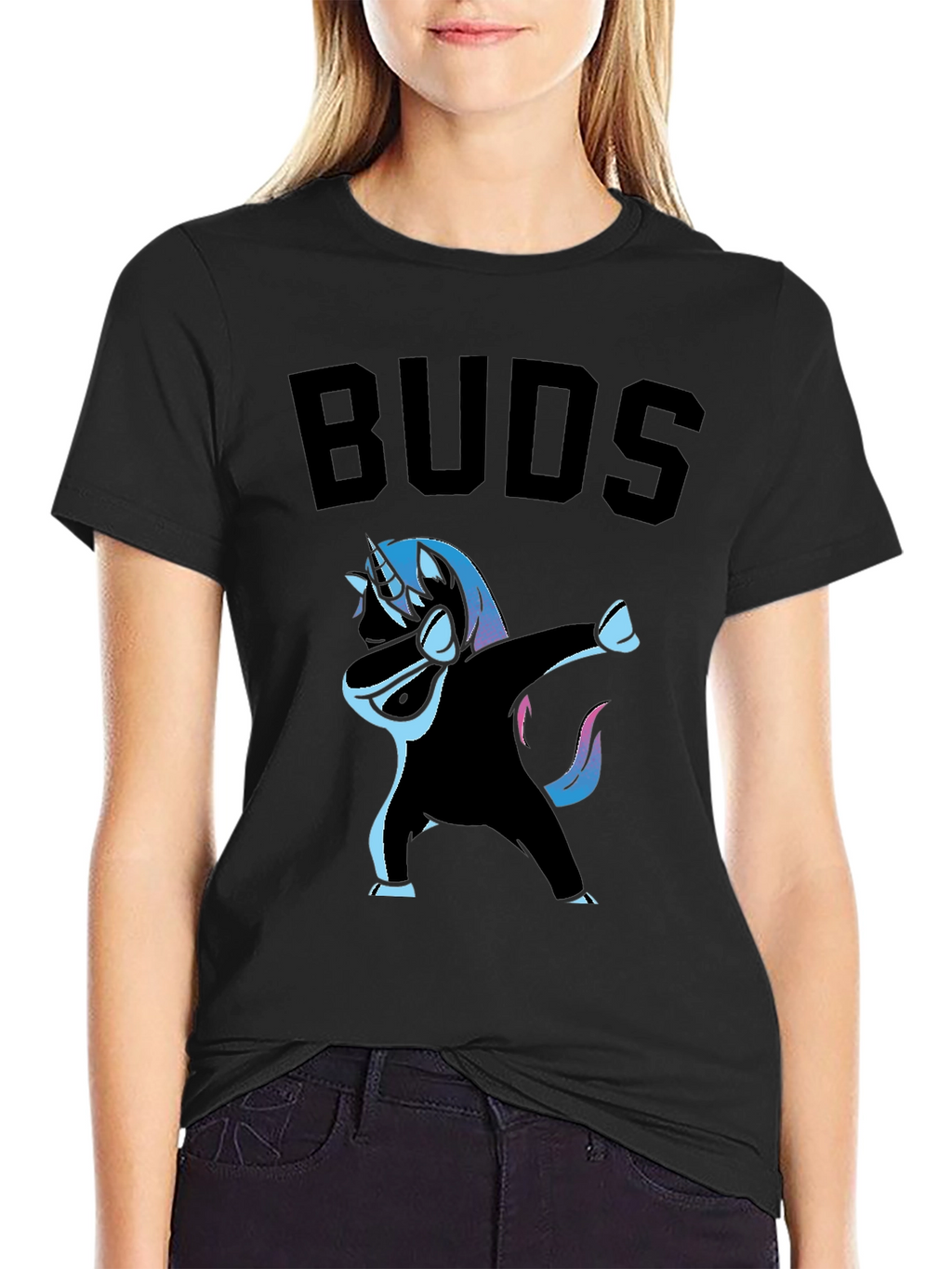 Unicorn Dabbing Buds Graphic T-Shirt