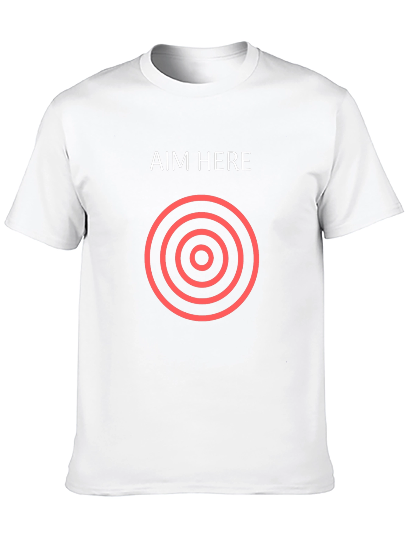 Aim Here Graphic T-Shirt - Black Cotton Tee