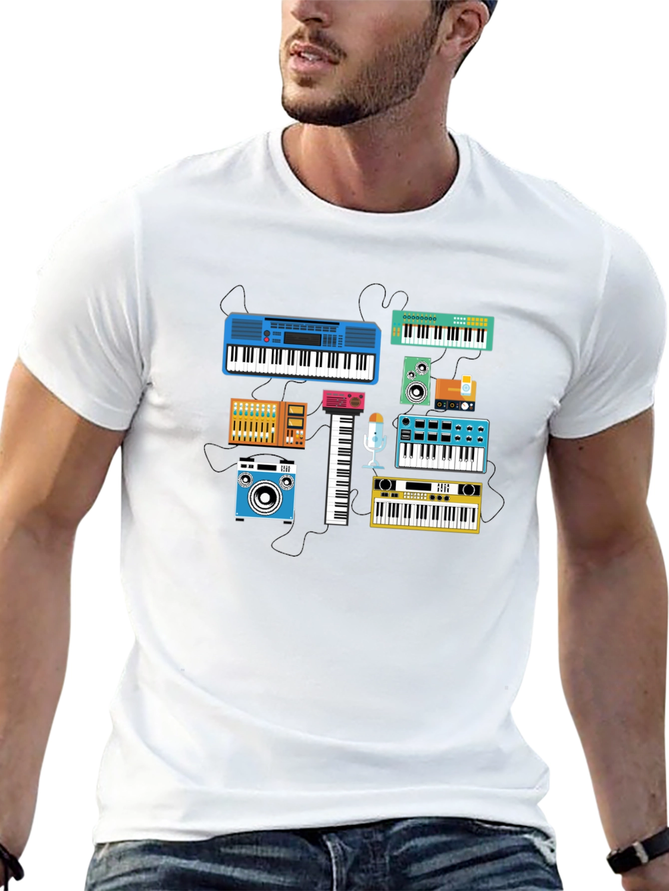 Synth & Music Lover Graphic Tee