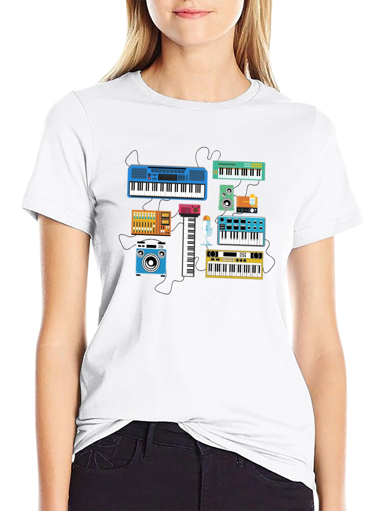 Synth & Music Lover Graphic Tee