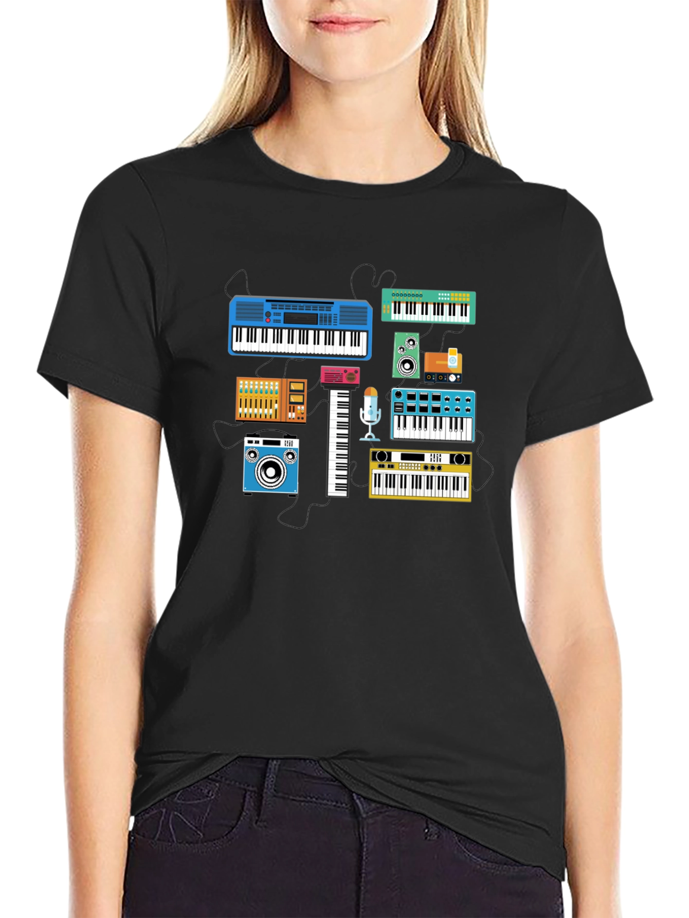 Synth & Music Lover Graphic Tee
