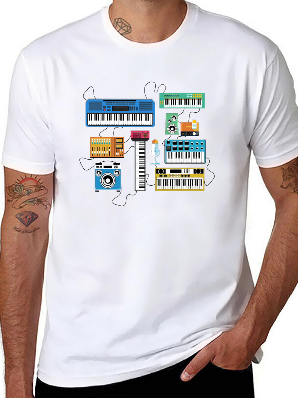 Synth & Music Lover Graphic Tee