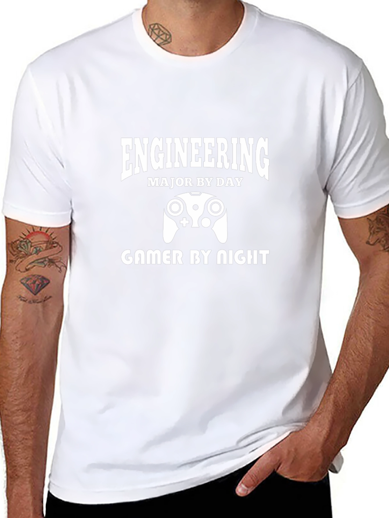 Engineering Major Gamer T-Shirt - Black