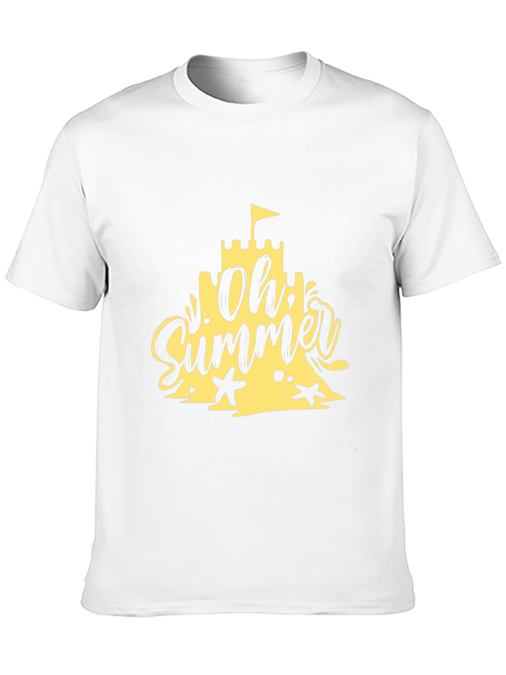 Oh Summer Black T-Shirt - Beach Vibes