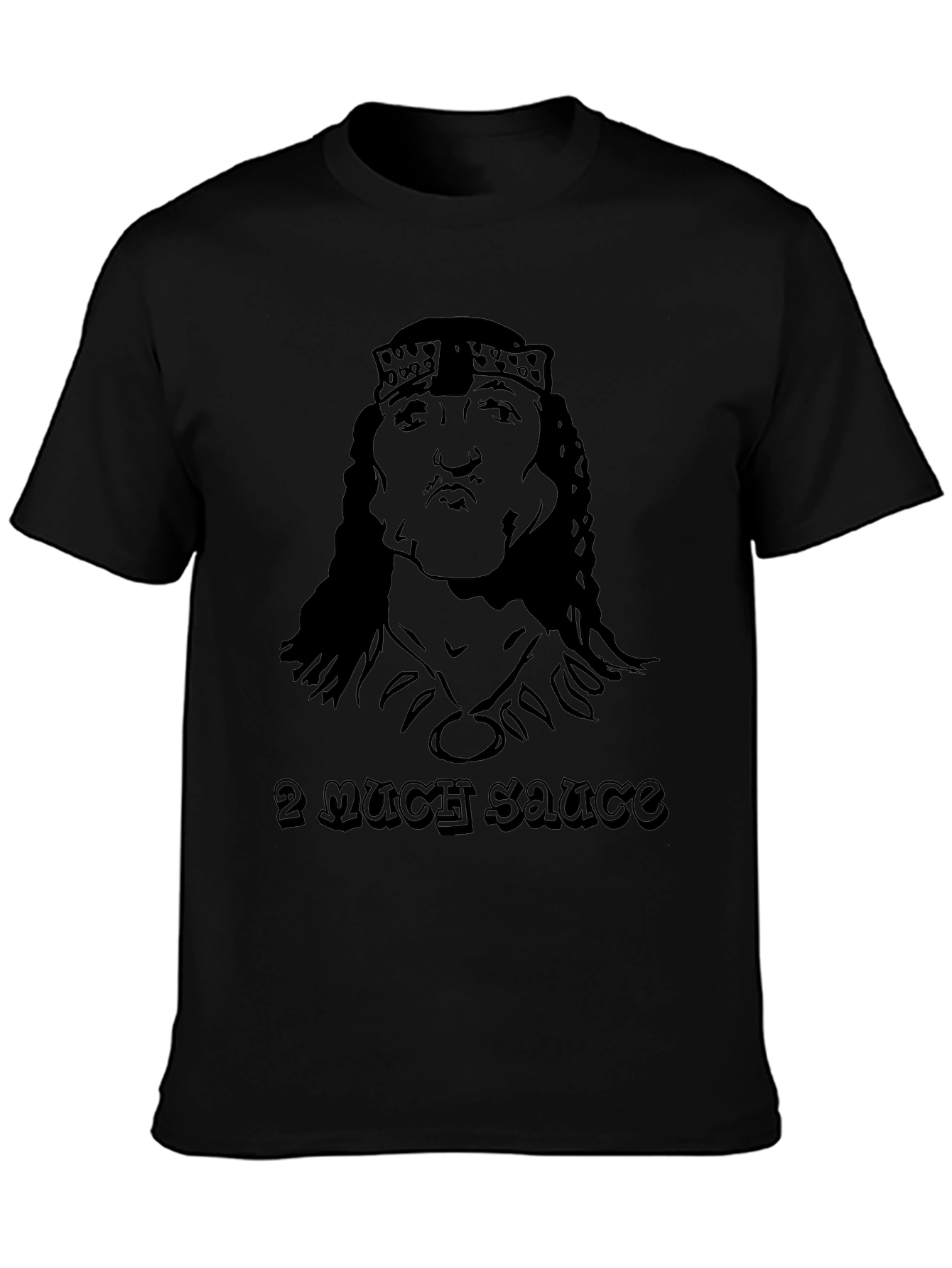 2 Much Sauce Graphic Tee - Black