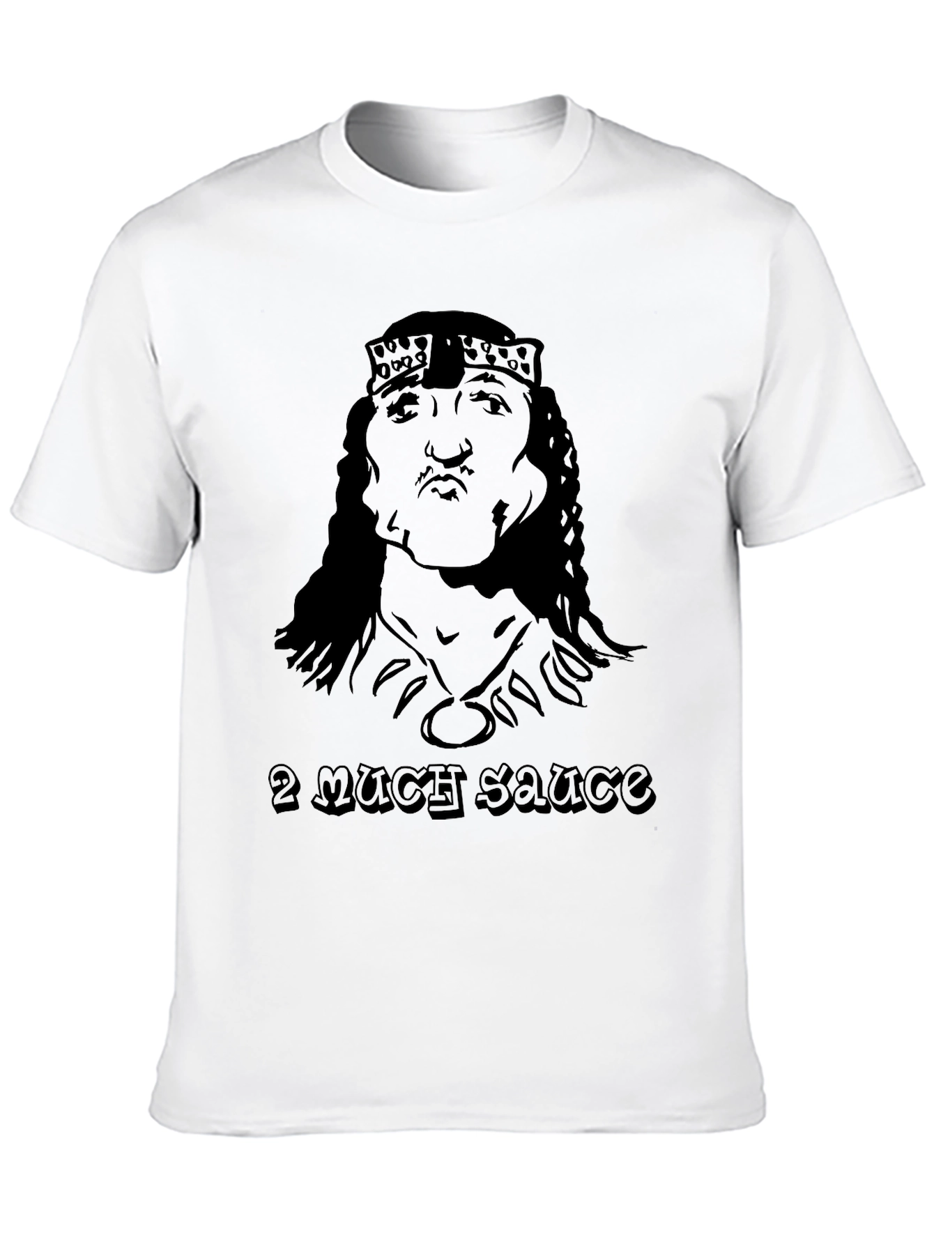 2 Much Sauce Graphic Tee - Black
