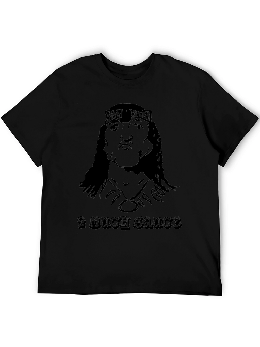 2 Much Sauce Graphic Tee - Black