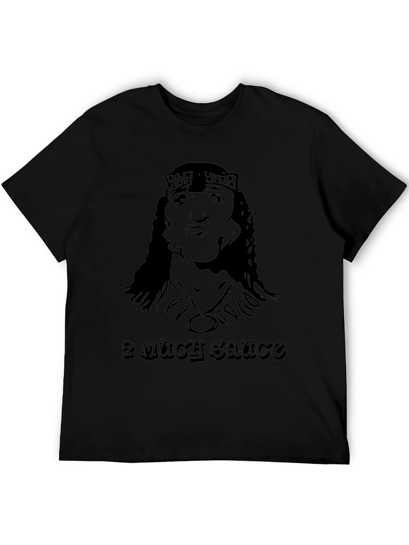 2 Much Sauce Graphic Tee - Black