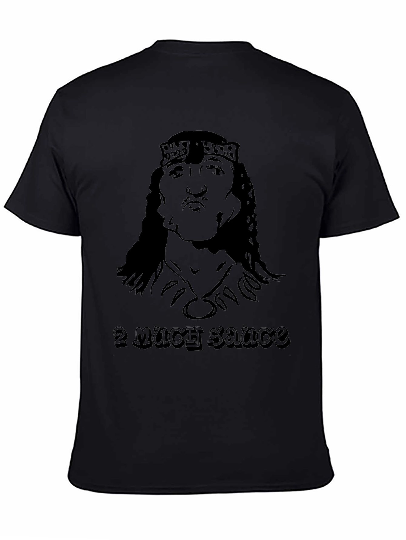2 Much Sauce Graphic Tee - Black