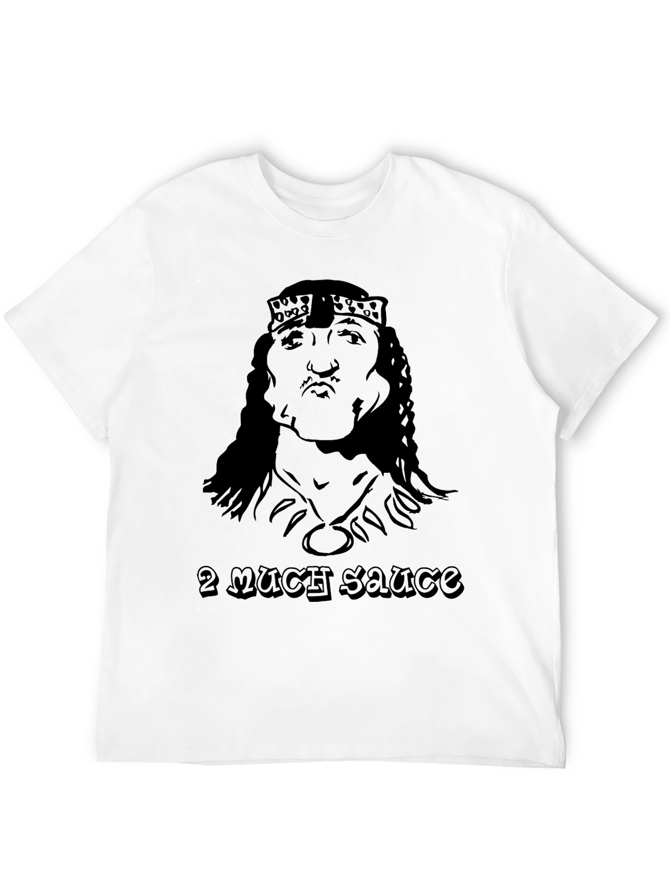 2 Much Sauce Graphic Tee - Black