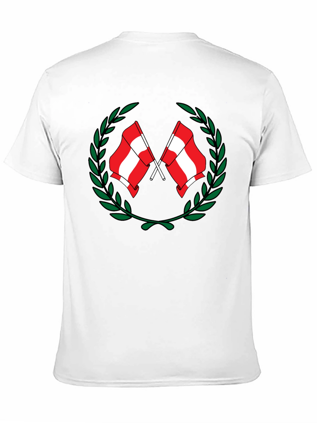 Austria Flag Laurel Wreath Graphic Tee