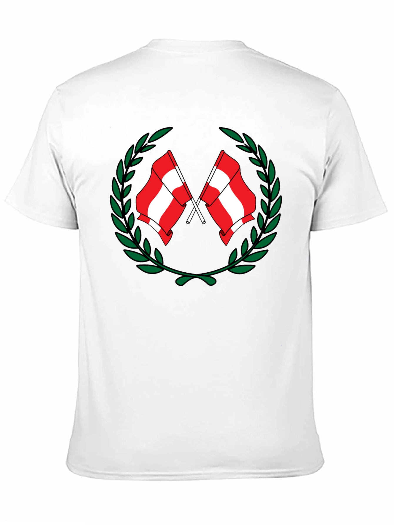 Austria Flag Laurel Wreath Graphic Tee