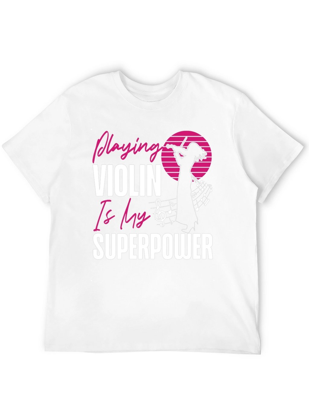 Violin Superpower Graphic Tee - Music Lovers T-Shirt