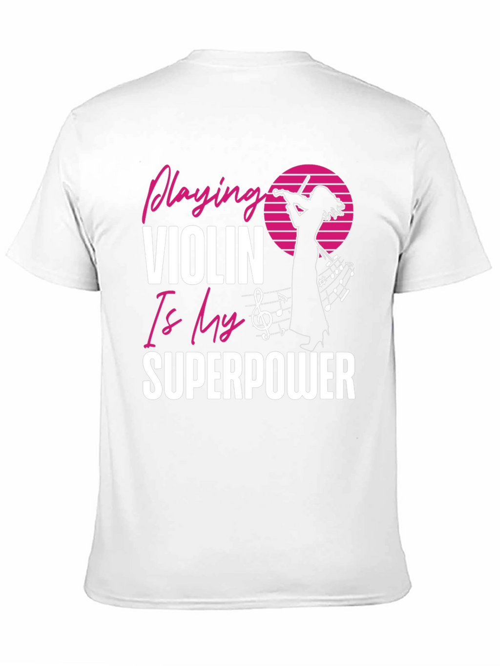 Violin Superpower Graphic Tee - Music Lovers T-Shirt