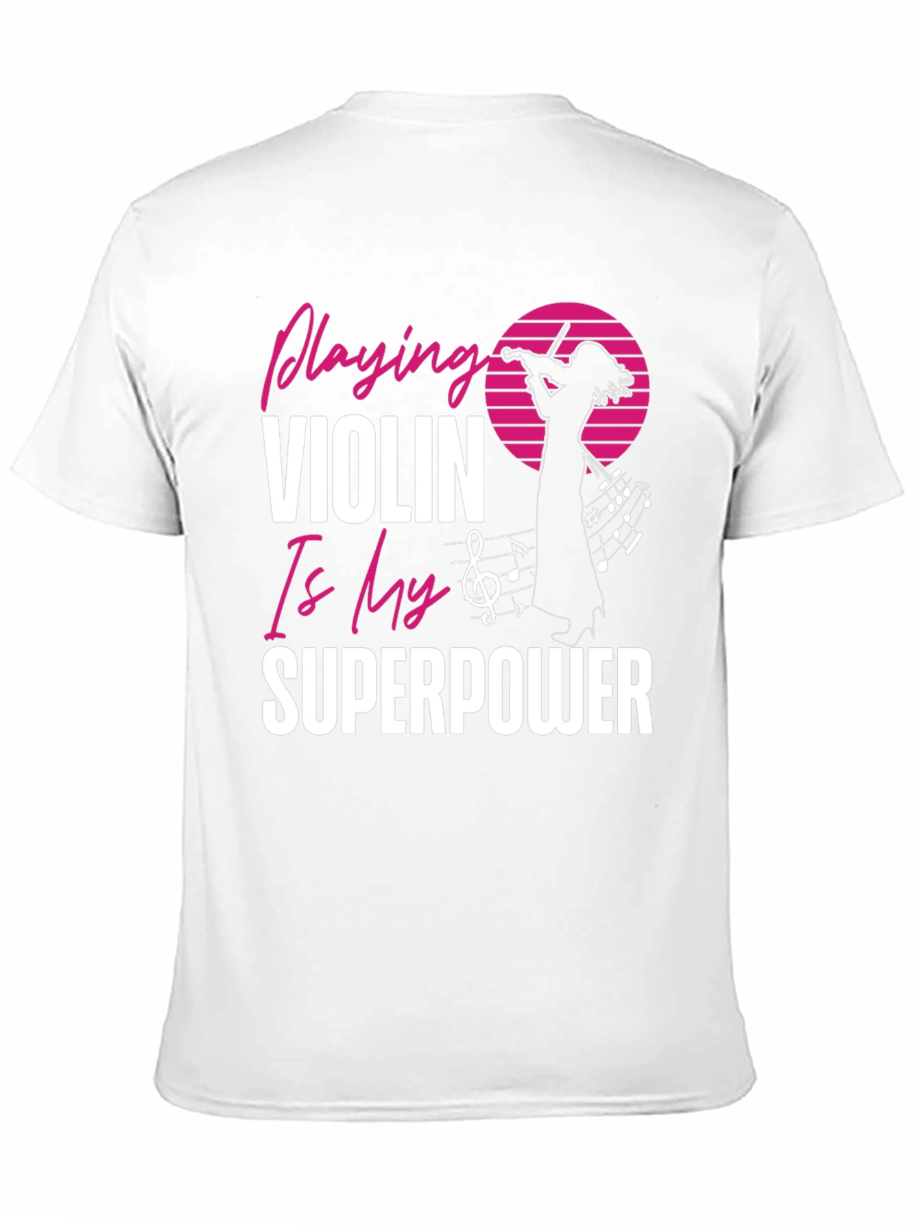 Violin Superpower Graphic Tee - Music Lovers T-Shirt