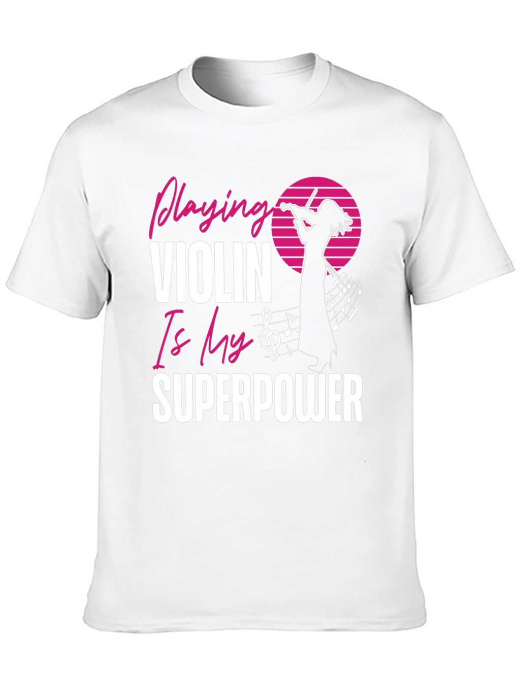 Violin Superpower Graphic Tee - Music Lovers T-Shirt