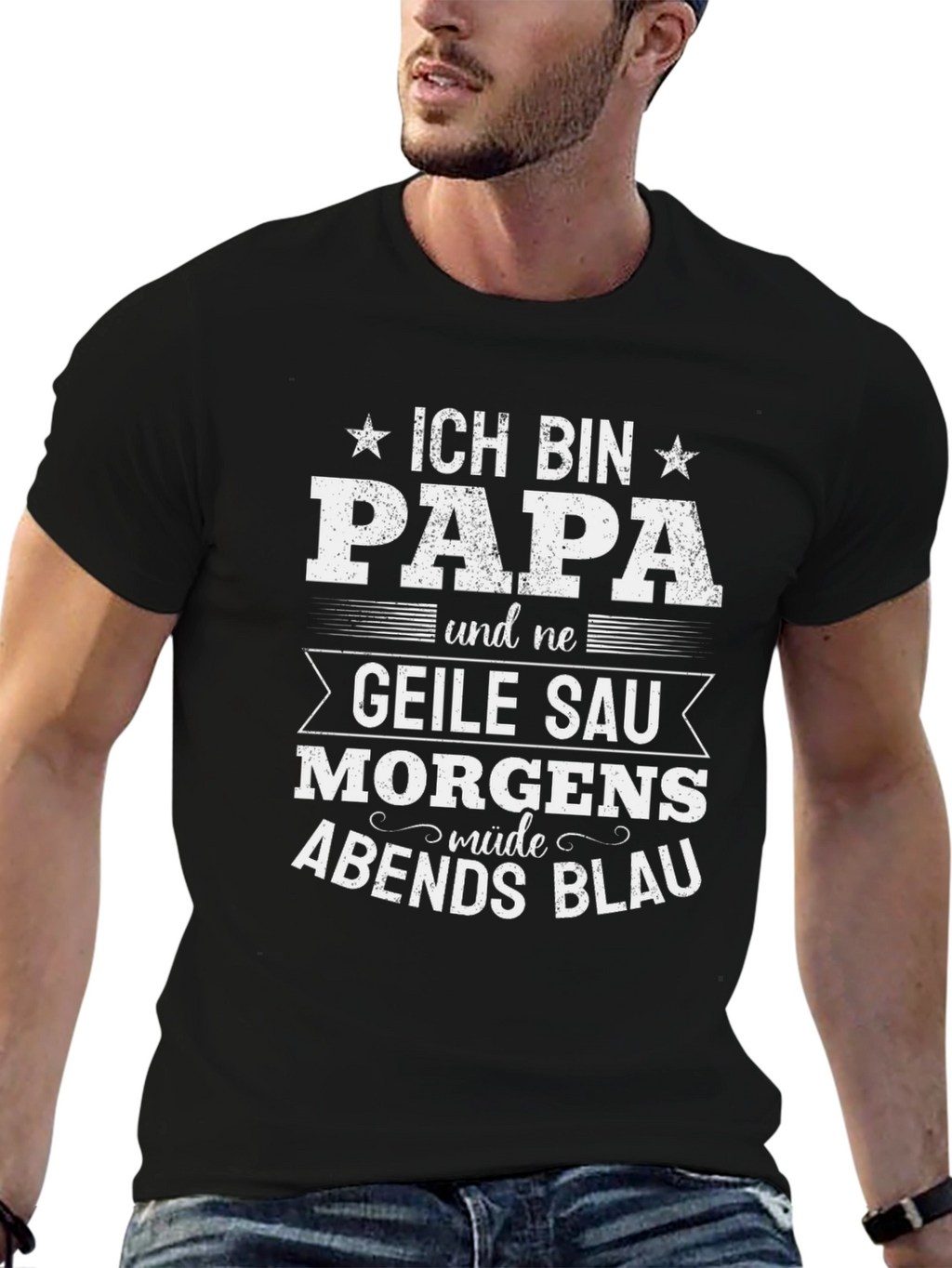 Funny German Dad T-Shirt - Ich Bin Papa