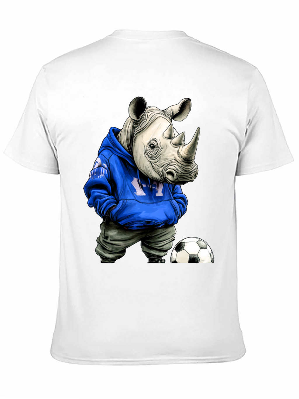 Rhino Hoodie T-Shirt - Streetwear Soccer Style