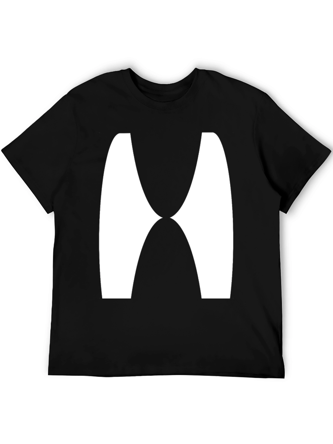 Abstract Graphic Tee - Modern Black T-Shirt