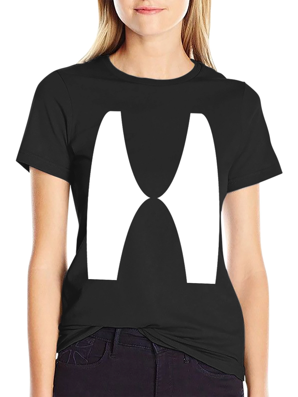 Abstract Graphic Tee - Modern Black T-Shirt