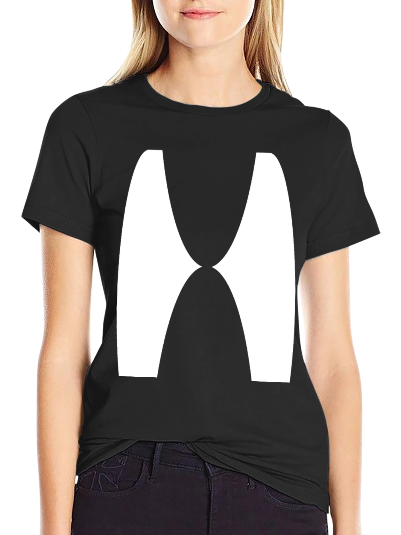 Abstract Graphic Tee - Modern Black T-Shirt