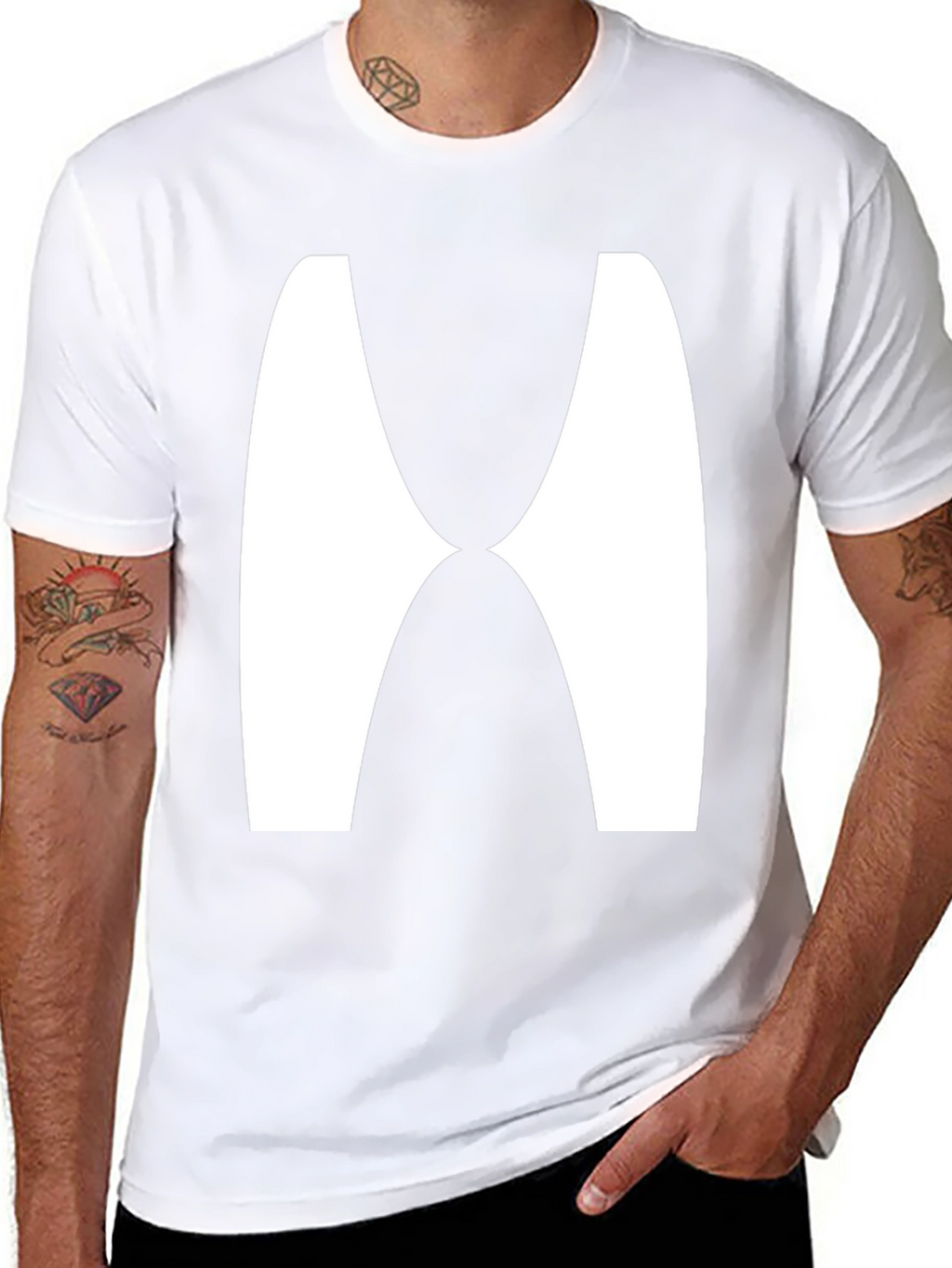 Abstract Graphic Tee - Modern Black T-Shirt