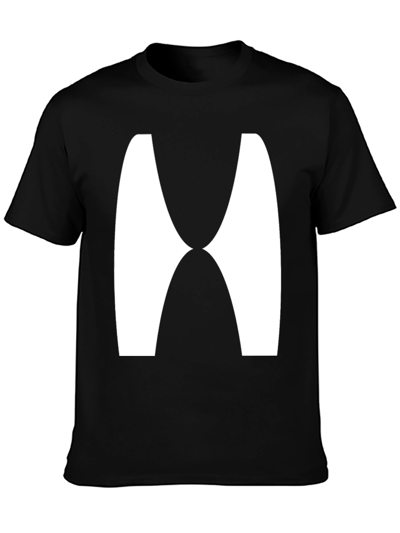 Abstract Graphic Tee - Modern Black T-Shirt