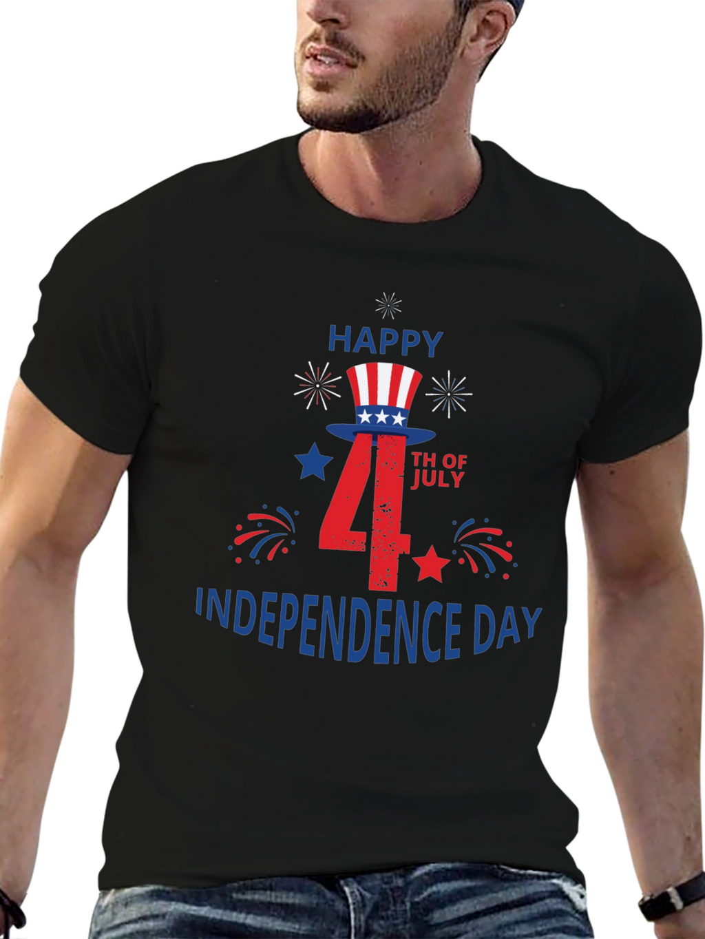 Happy 4th of July Independence Day Graphic Tee