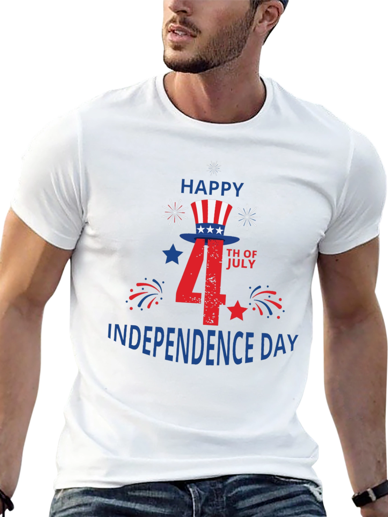 Happy 4th of July Independence Day Graphic Tee