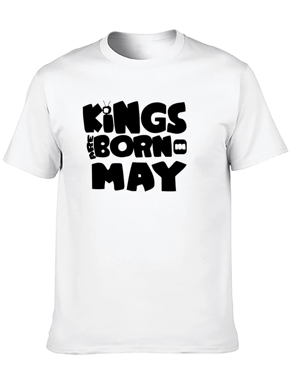 Kings Are Born In May - Black T-Shirt