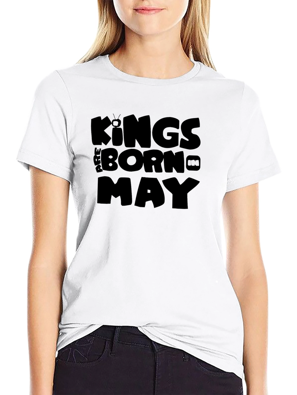 Kings Are Born In May - Black T-Shirt